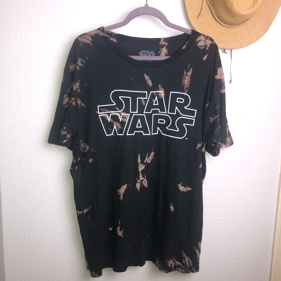 Star Wars Other - STAR WARS XL Black Acid Wash Graphic Tee 🌟Sale🌟